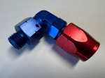Goodridge 7369092 -6 90 Degree 12 x 150 Metric Male Blue And Red Fitting